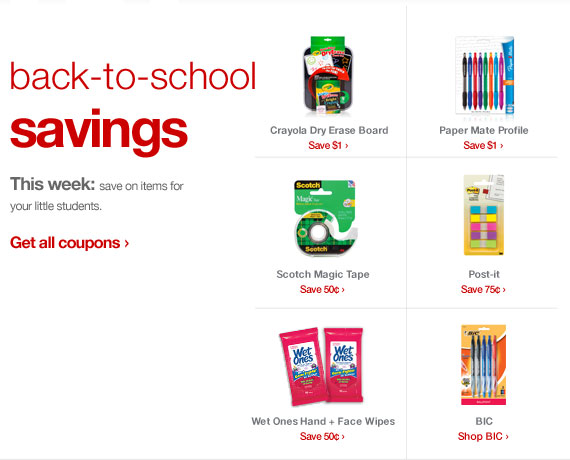 BACK-TO-SCHOOL SAVINGS This Week: Save on ites for your little students.