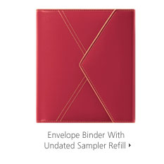 Envelope Binder with Undated Sampler Refill >