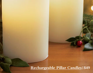 Rechargeable Pillar Candles $49
