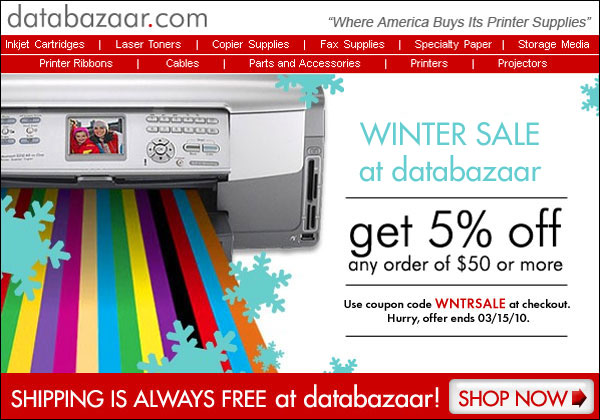 Winter sale at  Databazaar.