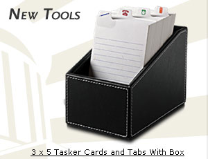 3 x 5 Tasker Cards and Tabs With Box