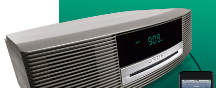 Wave music system with connect kit for iPod