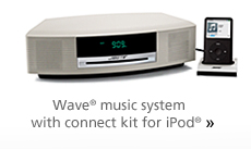 Wave music system with connect kit for iPod