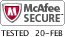HACKER SAFE certified sites prevent over 99.9% of hacker crime.