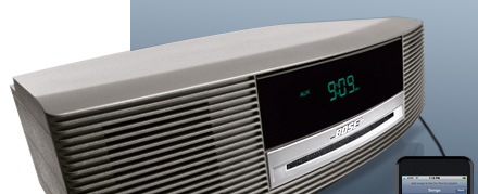 Wave music system with connect kit for iPod