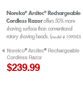 Norelco� Arcitec� Rechargeable Cordless Razor - $239.99