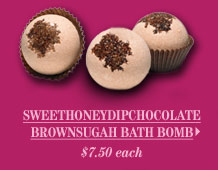 SweetHoneyDip ChocolateBrownSugah Bath Bomb