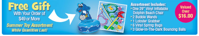 Free Gift, With Your Order of $49 or More!