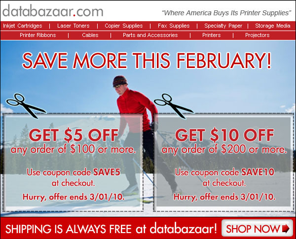 This February buy more and save more.