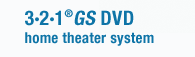 3-2-1 GS DVD home entertainment system