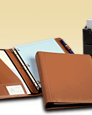 Leather Three-Ring Folio