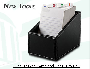 3 x 5 Tasker Cards and Tabs With Box