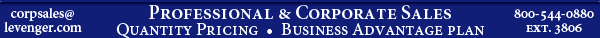 Professional & Corporate Sales - Quantity Pricing - Business Advantage Plan - 800-544-0880 Ext. 3806