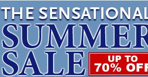 The Sensational Summer Sale--Up to 50% Off