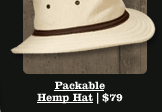 Packable Hemp Hat | $79