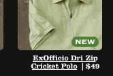 ExOfficio Dri Zip Cricket Polo | $49