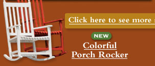 Click here to see more summer seating ideas! NEW Colorful Porch Rocker