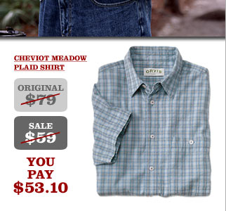 Cheviot Meadow Plaid Shirt - Original $79 sale $59 You pay $53.10
