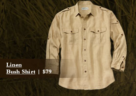 Linen Bush Shirt $79