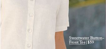 Sweetwater Button-Front Tee|$59