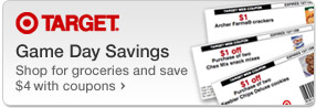 Target. Game Day Savings. Shop for groceries and save $4 with coupons.