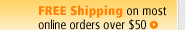 FREE Shipping on most online orders over $50