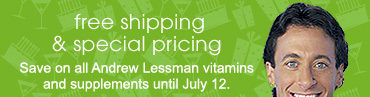 andrew lessman    free shipping  Save on ALL vitamins & supplements until July 12.