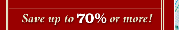 Save up to 70% or more!