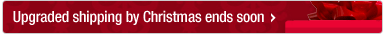 Upgraded shipping by Christmas ends soon.