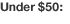 Under $50